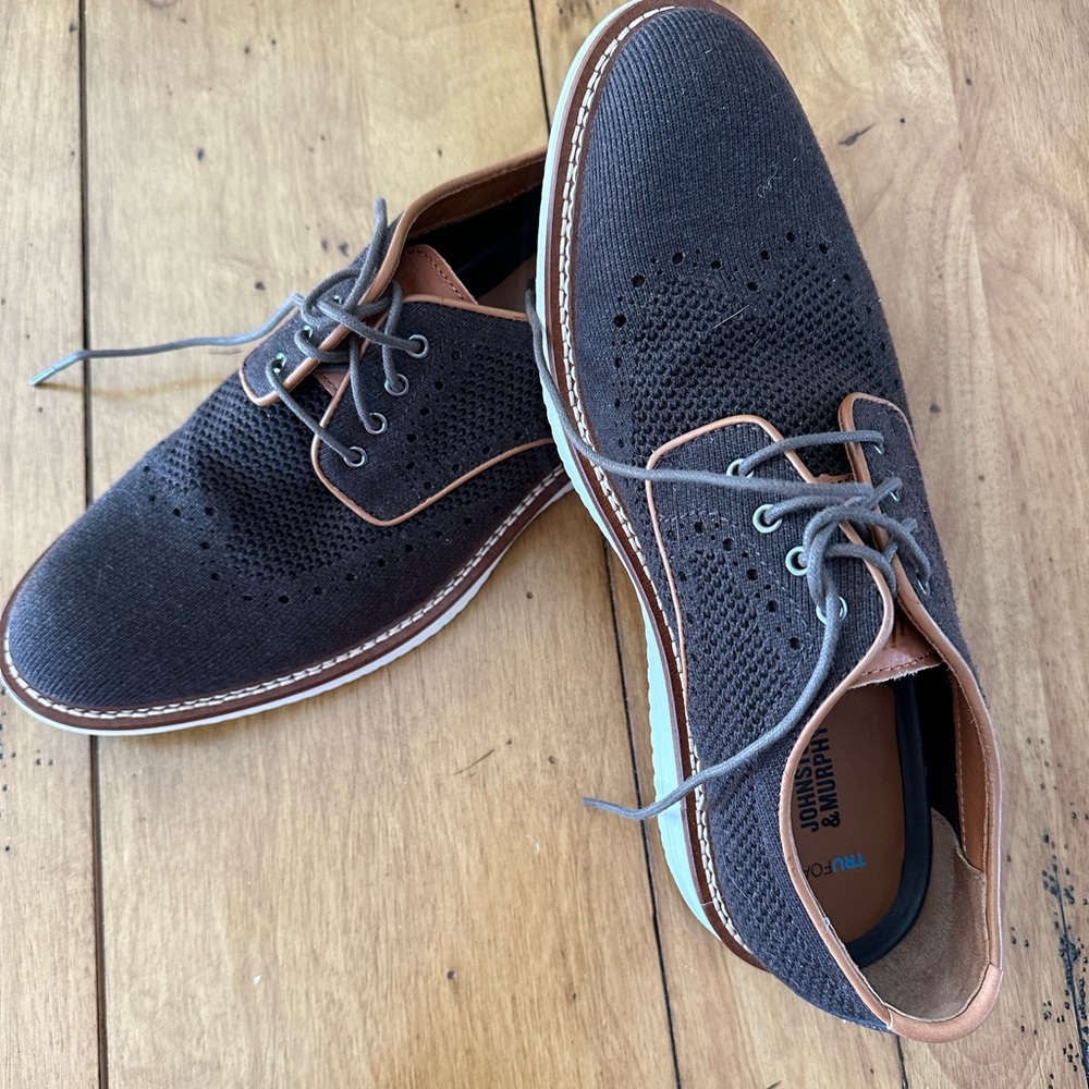 Johnston & Murphy Men’s size 9 Upton Brown Heathered Knit